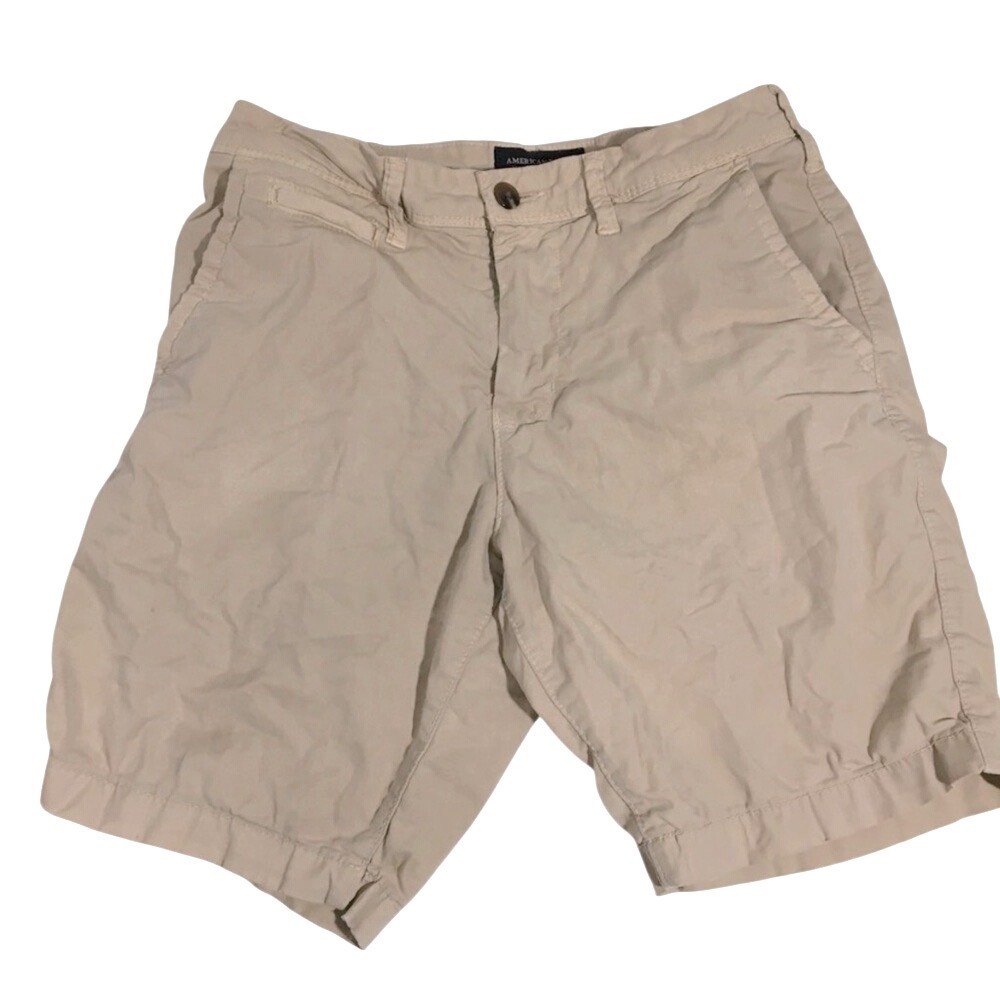 American‎ Eagle Ne(x)t Level Flex Slim Chino Shorts 28 Khaki Tan